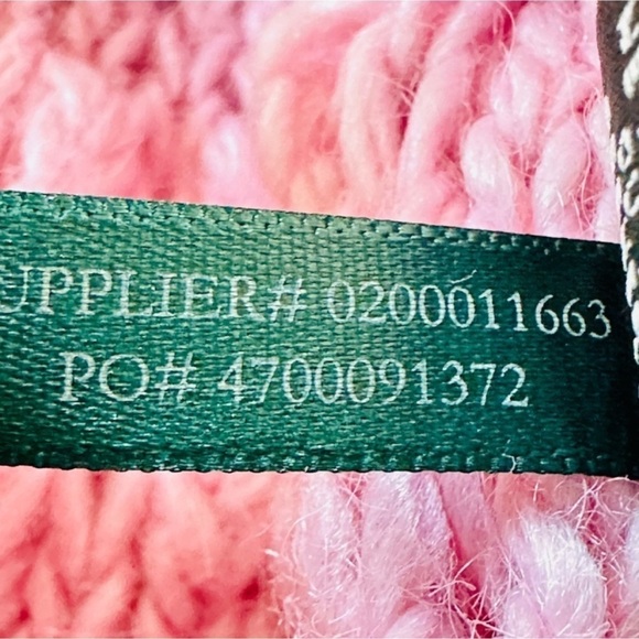 RALPH LAUREN ALPACA WOOL BLEND OPEN KNIT SOFT PINK SWEATER SIZE MEDIUM - Picture 14 of 15